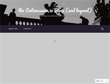 Tablet Screenshot of antimuseum.com